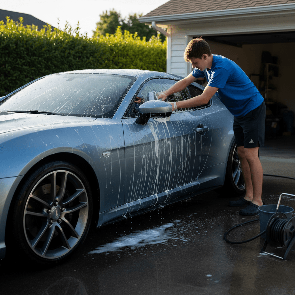 Professional car washing and cleaning